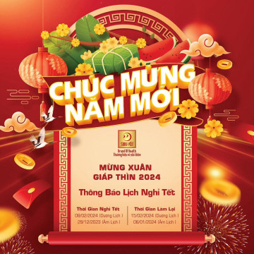 THÔNG BÁO LỊCH NGHỈ TẾT DƯƠNG LỊCH 2024 & TẾT NGUYÊN ĐÁN GIÁP THÌN