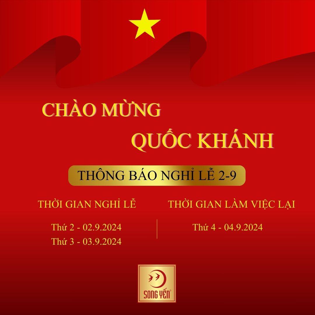 THÔNG BÁO NGHỈ LỄ QUỐC KHÁNH 02/9/2024